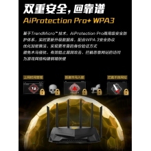 asus華碩TUFGAMINGAX5400穿墻王高速wifi6AX3000升級版雙頻無線千兆企業(yè)級wifi家用游戲加速端口路由器 基礎(chǔ)款